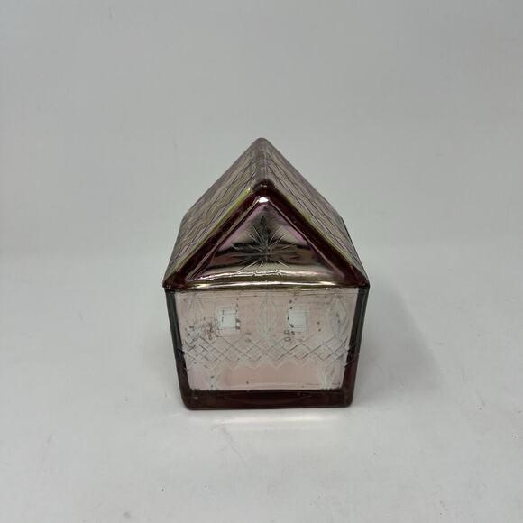 Anthropologie Snowflake House Evergreen & Embers Fragranced Cut Glass Candle - Picture 1 of 10